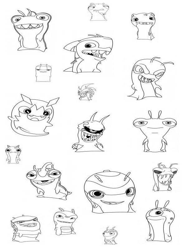 Dibujo para colorear Slugterra : Slugs 9