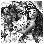 Desenho para colorir Moana Um Mar de Aventuras