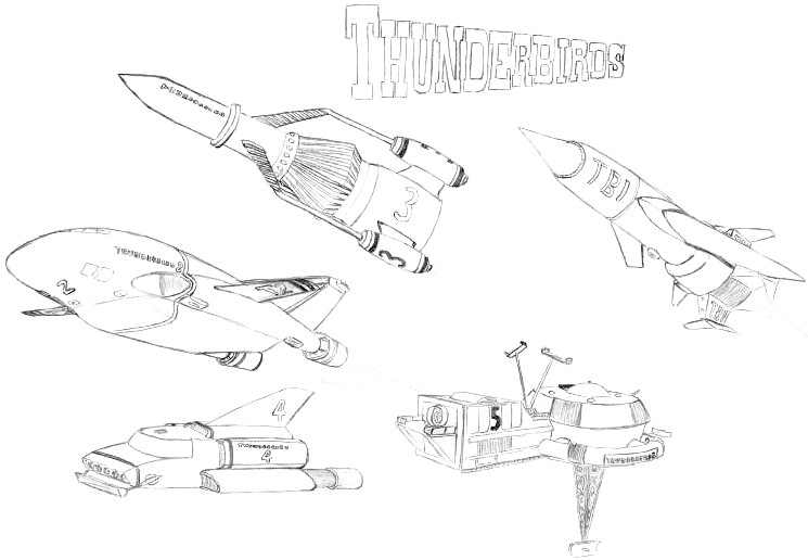 Desenho para colorir Thunderbirds