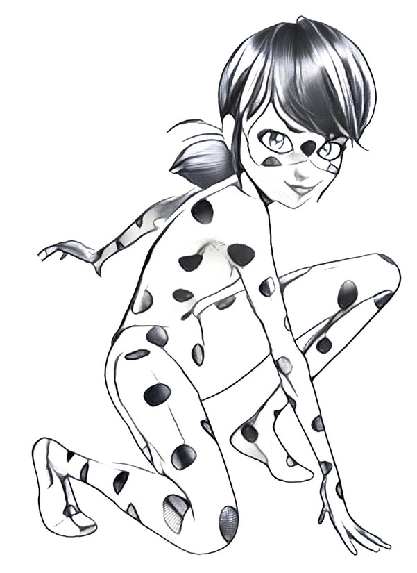 Ladybug Marinette para colorir - Imprimir Desenhos