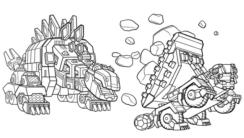 Disegno da colorare Dinotrux