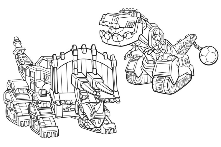 Kolorowanka Dinotrux