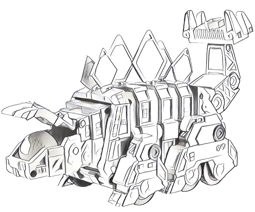 Dibujo para colorear Dinotrux