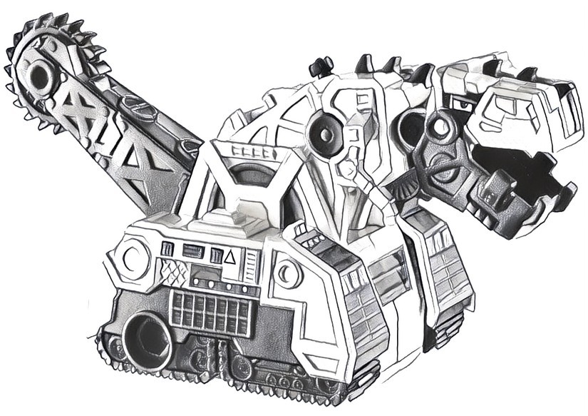 Desenho para colorir Dinotrux