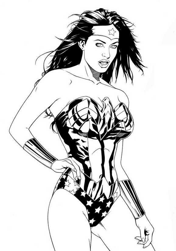 Disegno da colorare Wonder Woman