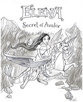 Coloring page Elena of Avalor