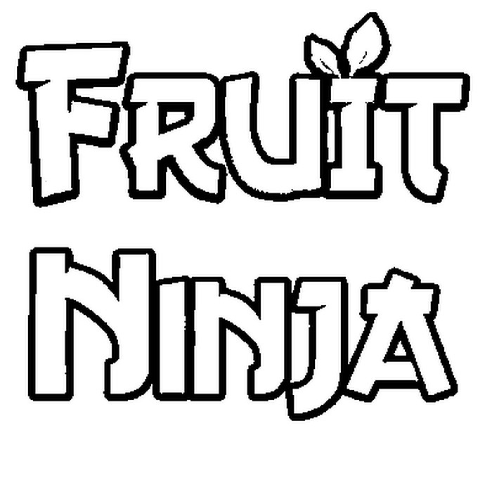 Coloring page Fruit Ninja