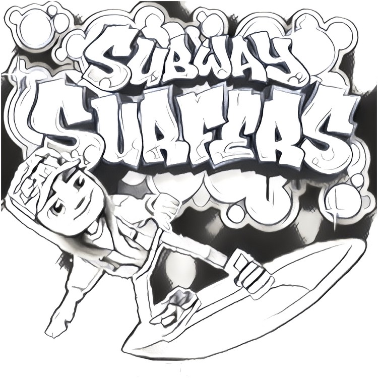 Coloriage Subway Surfers