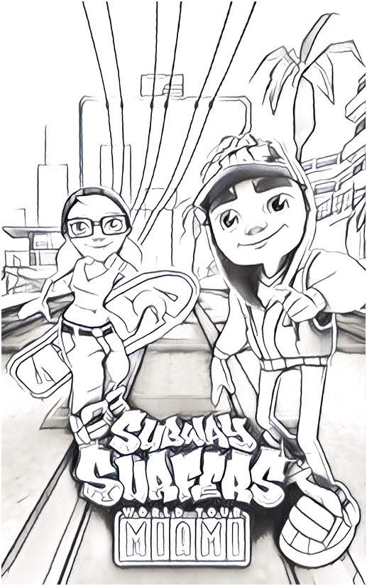 Subway Surfers V rityssivut Ilmainen Tulostettavissa
