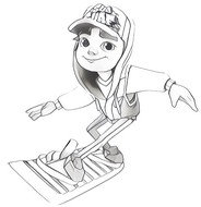 Dibujo para colorear Subway Surfers