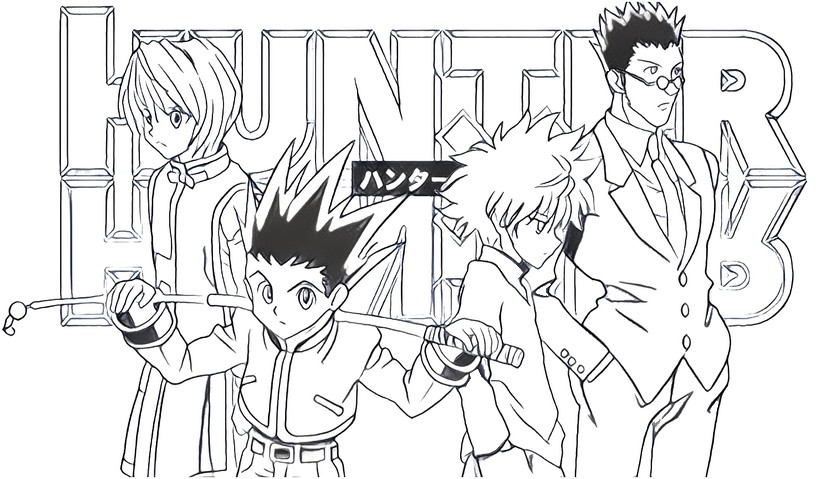 Disegno da colorare Hunter X Hunter