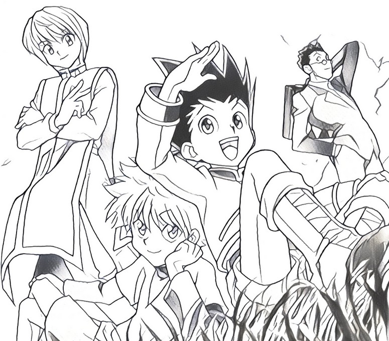 Hunter X Hunter Gon Coloring Pages Coloring Pages