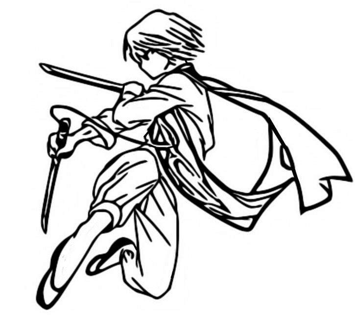 Coloring page Kurapika