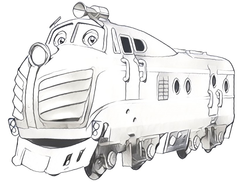 Coloring Page Chuggington Harry 6