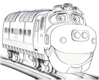Foglio da colorare - Brewster - Chuggington
