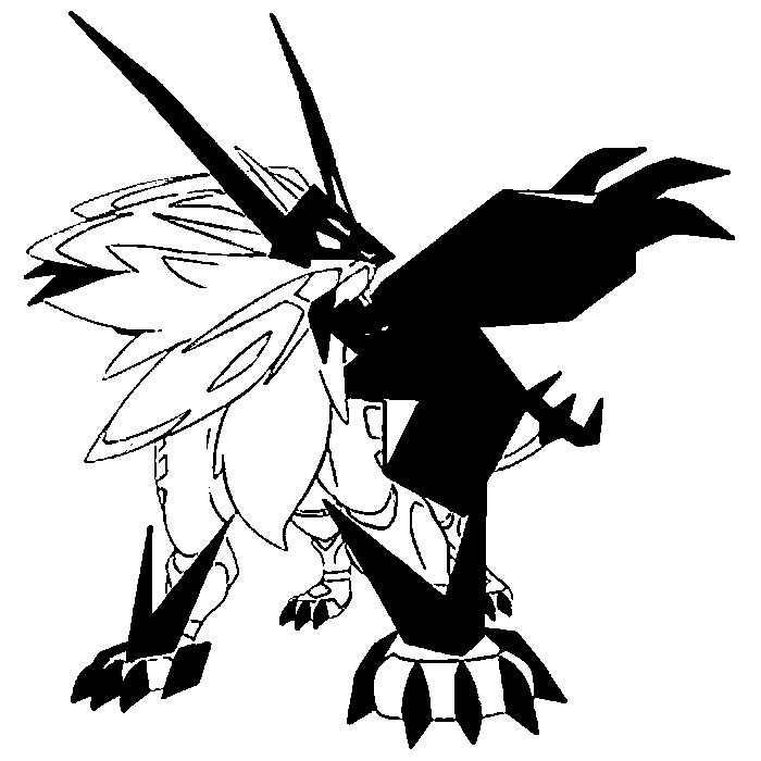 Desenho para colorir Necrozma Dusk Mane