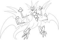 Kleurplaat Ultra Necrozma