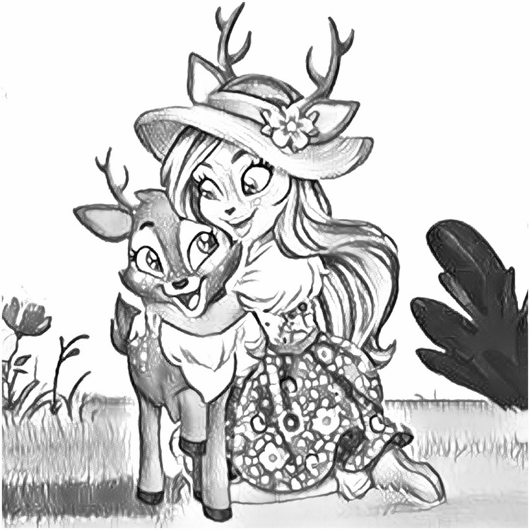 Coloring page Enchantimals