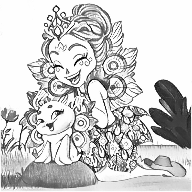 Coloriage à imprimer - Enchantimals