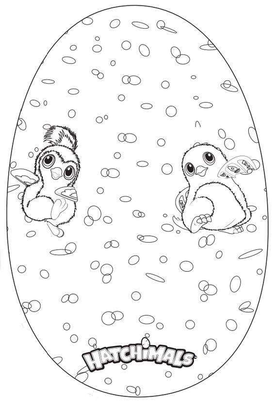 Dibujo para colorear Hatchimals
