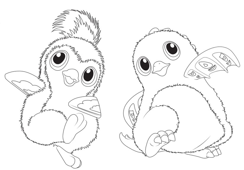 Dibujo para colorear Hatchimals