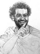 Kleurplaat Mohamed Salah