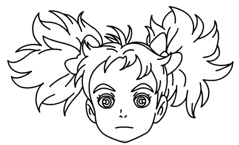 Coloring page Mary and the Witch's Flower