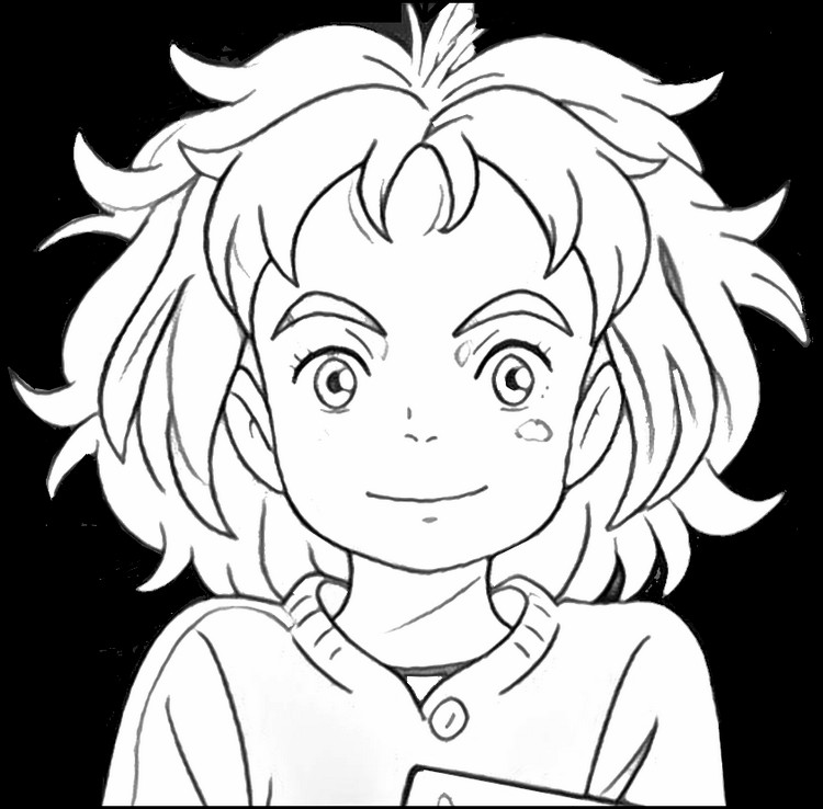 Coloring page Mary and the Witch's Flower