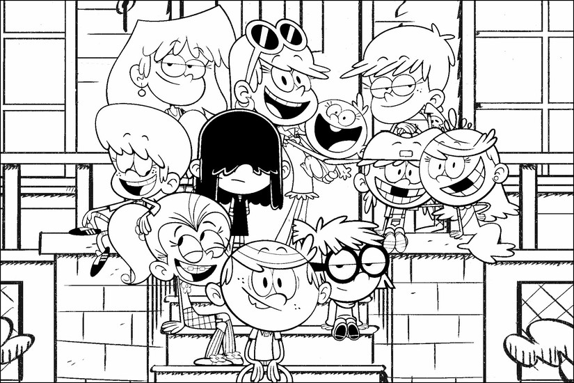 Kolorowanka Harmidom The Loud House