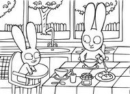 Coloring page Breakfast