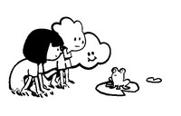 Dibujo para colorear - Ella, Oscar, Hoo y la rana - Ella Oscar Hoo