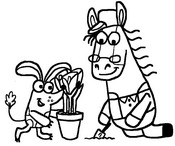 Coloring page Boj, Mr. Cloppity