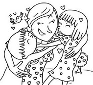 Coloriage La fête des mères