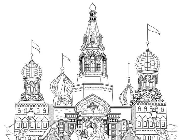 Coloring page The castle