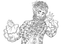 Folha para colorir - Hawthorne, Rei do Reino das Flores - O Quebra-Nozes e os Quatro Reinos