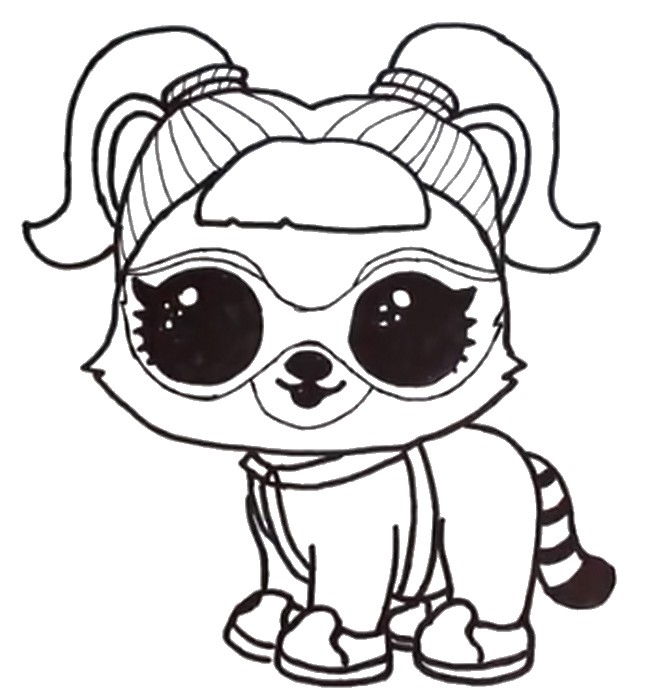 Desenho para colorir Pet - Lol Surprise Bonecas
