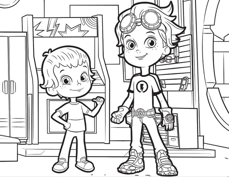 Dibujo para colorear Rusty Rivets