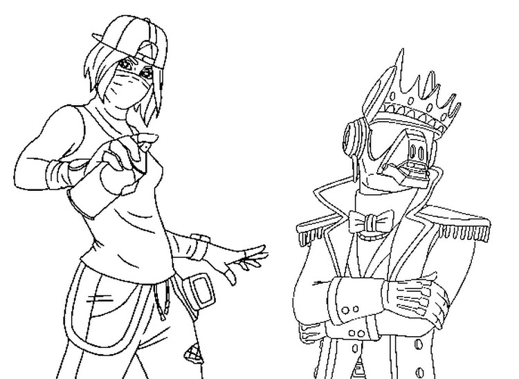 Coloring page Fortnite : Season 10 Tilted Teknique and Yond3r 8. 