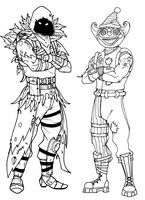 Desenho para colorir Peekaboo Outfit e Nevermore Soldier