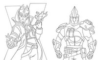 Coloring page Season 10 Catalyst and Ultima Knight