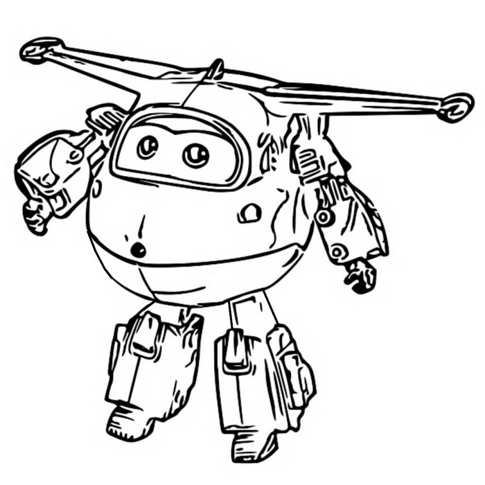 Desenho para colorir Super Wings