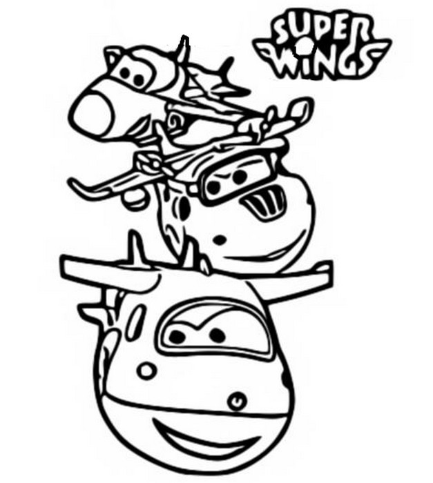 Dibujo para colorear Super Wings