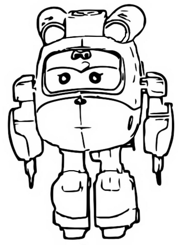 Desenho para colorir Super Wings