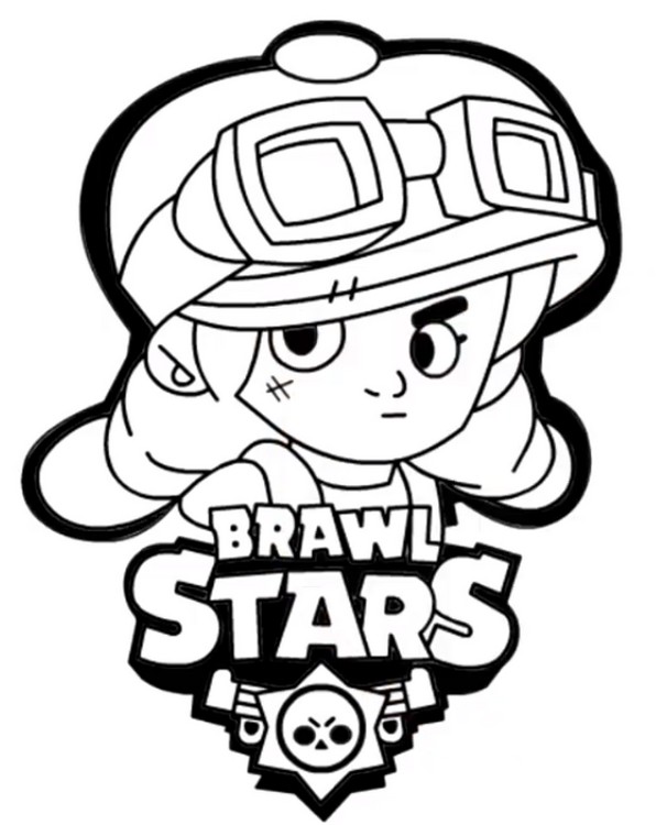 Coloring Page Brawl Stars Jessie 23 - coloriage brawl star jessie