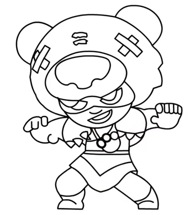 Coloring Page Brawl Stars Nita 25 - spike brawl stars dibujo kawaii