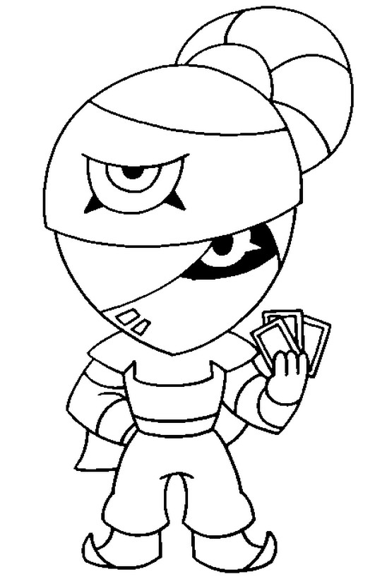 Coloring Page Brawl Stars Tara 32 - skins tara brawl stars