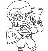 Desenho para colorir Brawl Stars - A EstaçãoFantasma : Gromesntein 6