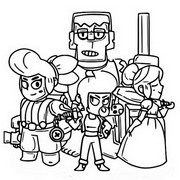 Coloring page Epic Brawlers