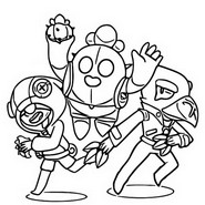 Coloring page Legendary Brawlers