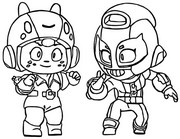 Coloring page Bea and Max